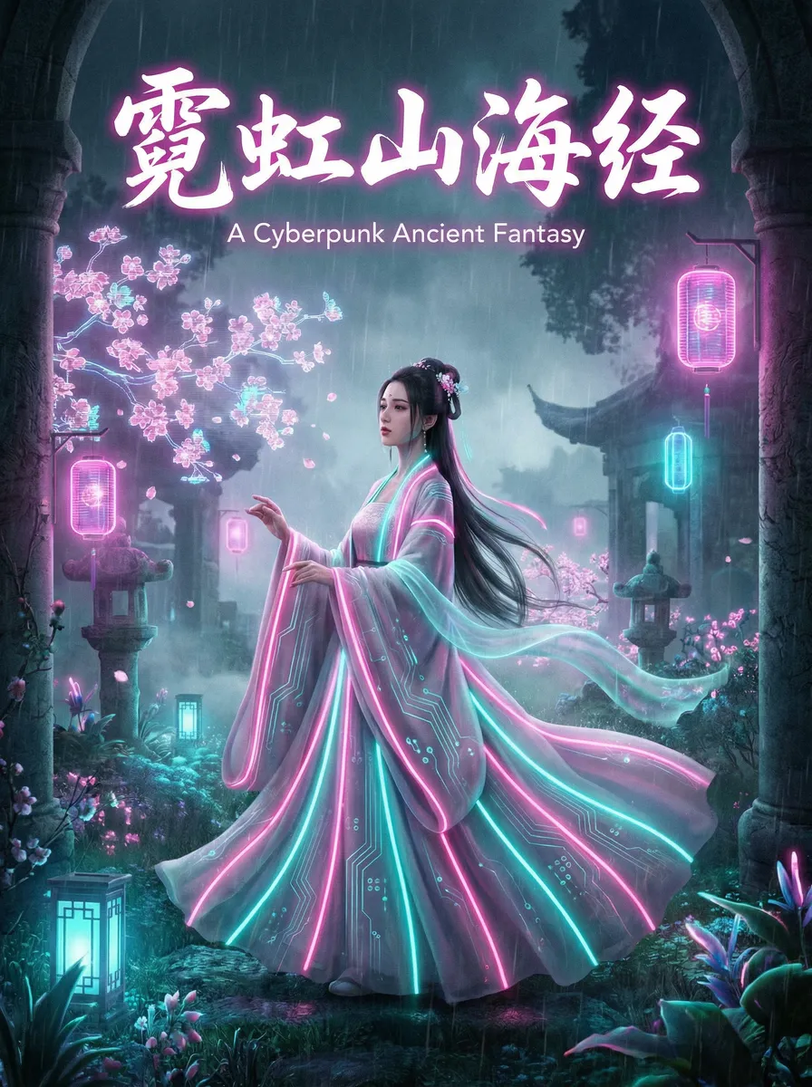 纯洁轮舞曲樱花未增删带翻译 古风奇缘短剧 - 霓虹山海经海报